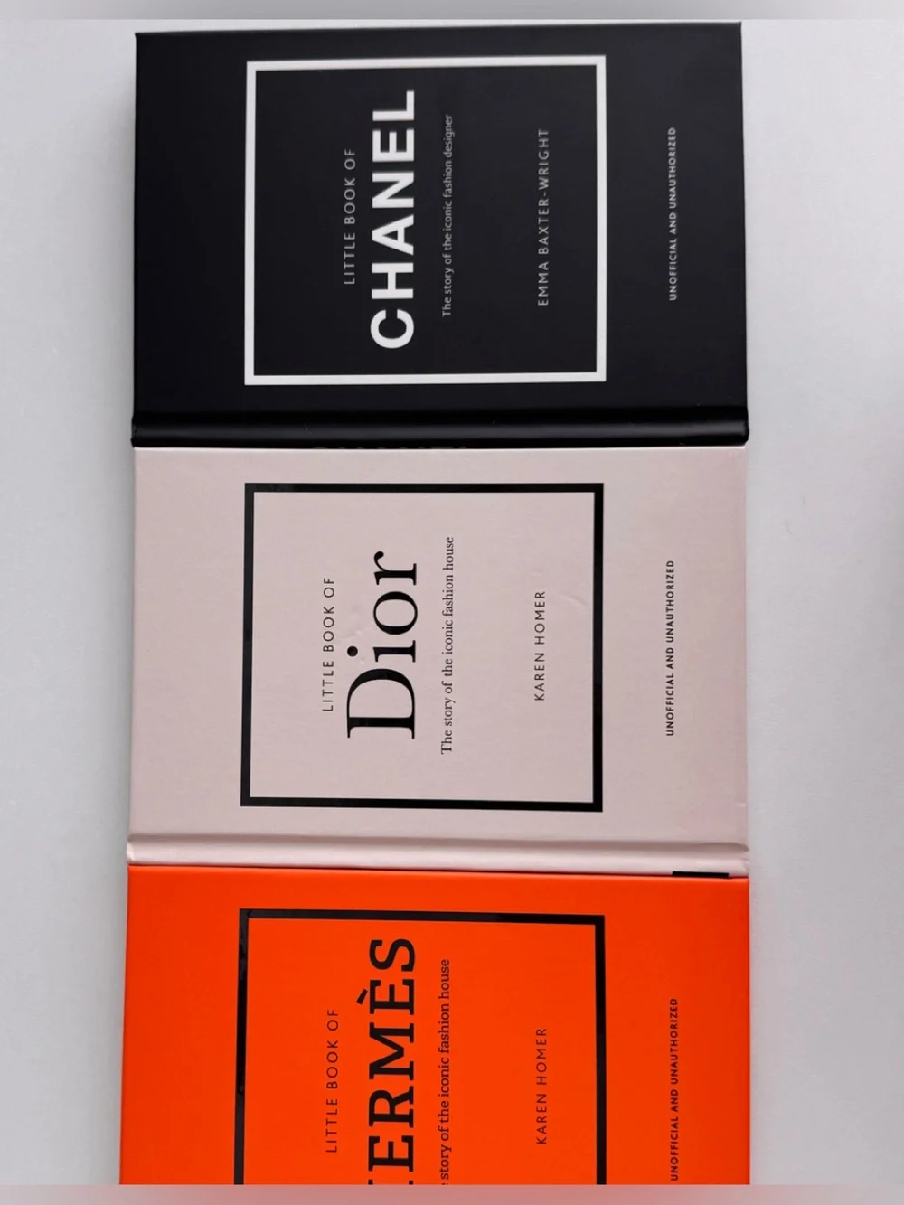 Hermes, Dior, Chanel Decorative Books